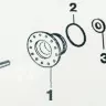 Суппорт под 203 подшипник с противоположной стороны шкива Electrolux Zanussi 4071430963 Оригинал